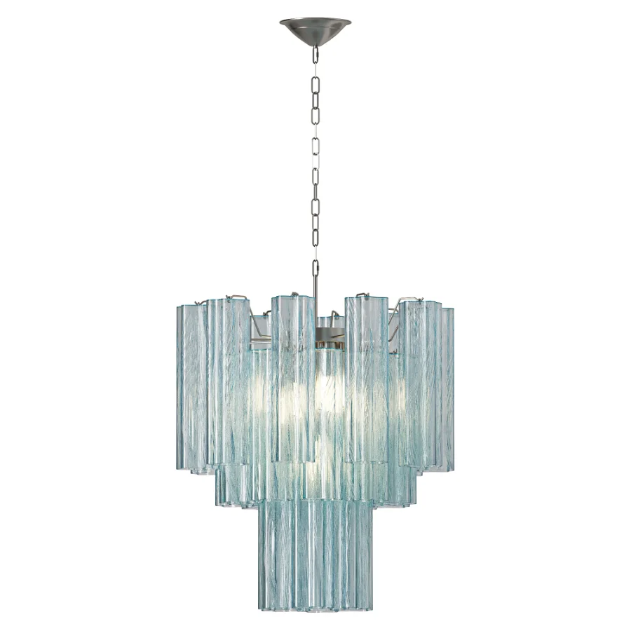 Azzura Glass Chandelier blue - Image 2