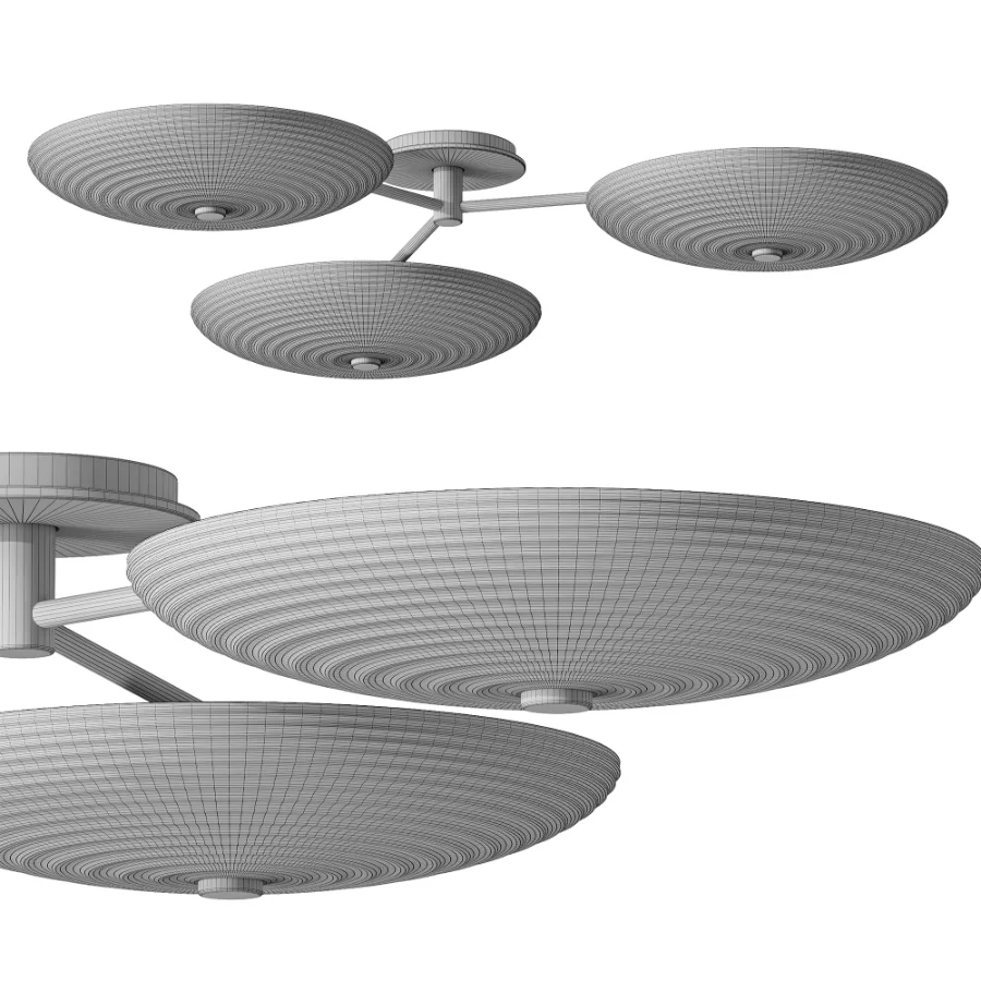 West Elm Nico 3 Light Flush Mount - Image 3