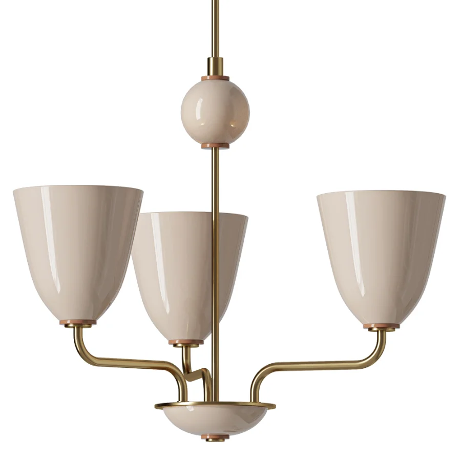 Lola Petite Chandelier Satin Brass - Image 2