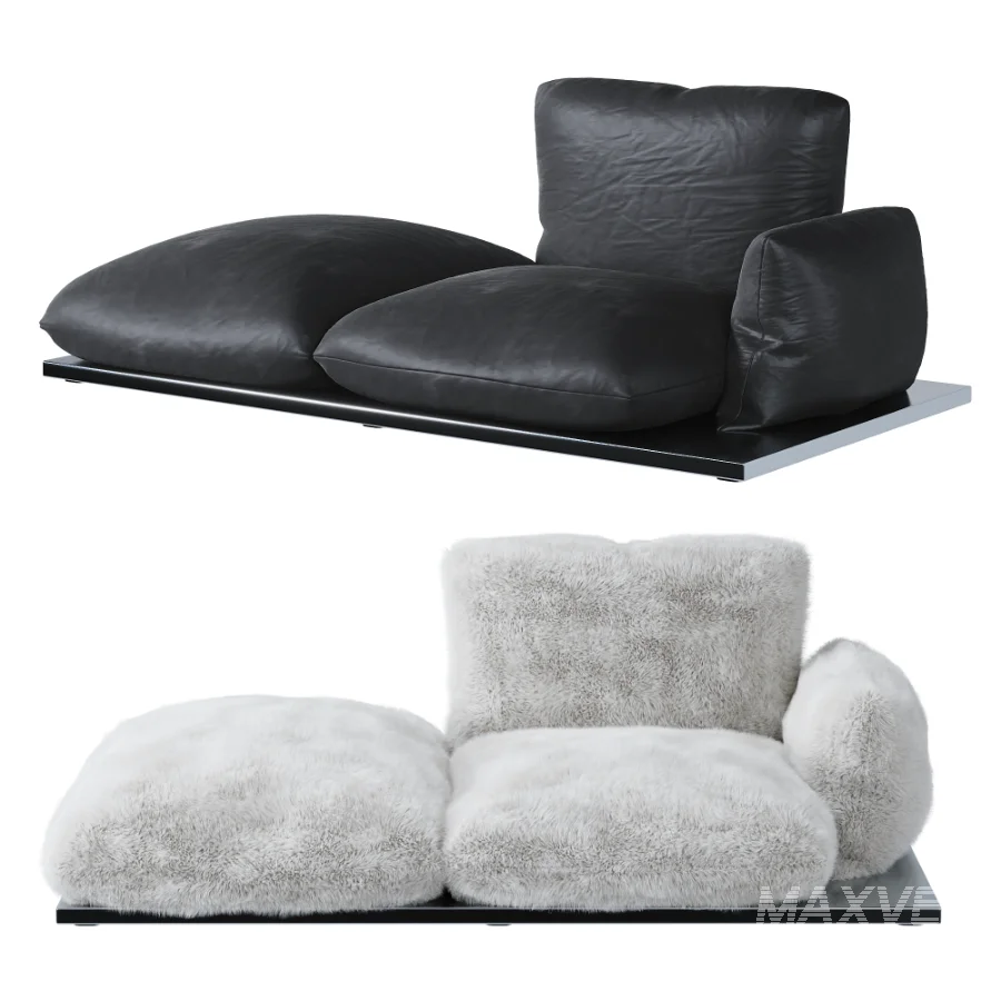 Aura armchair with a modern cushion shape - Image 6