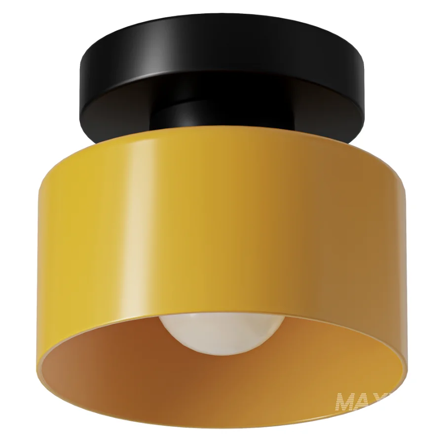 SohoLife Moriglaze Cylinder Glass Flush Ceiling Light - Image 1