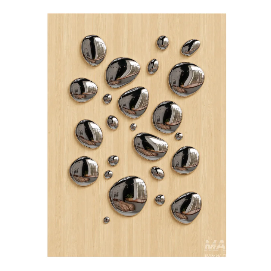 Chrome Bubble 3D Wall Panel - Image 3
