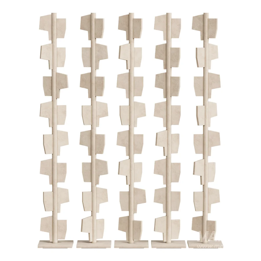 Ethnicraft Plaster Claustra Echo Screen by Trithouse - Image 1