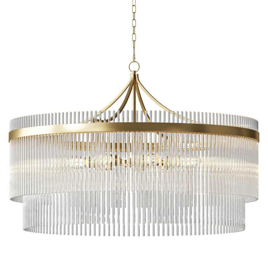 FareDecor Blaine 7 Light Glass Pendant Light - Image 1