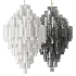 Addis Polished Chrome Chandelier White - Thumbnail 4