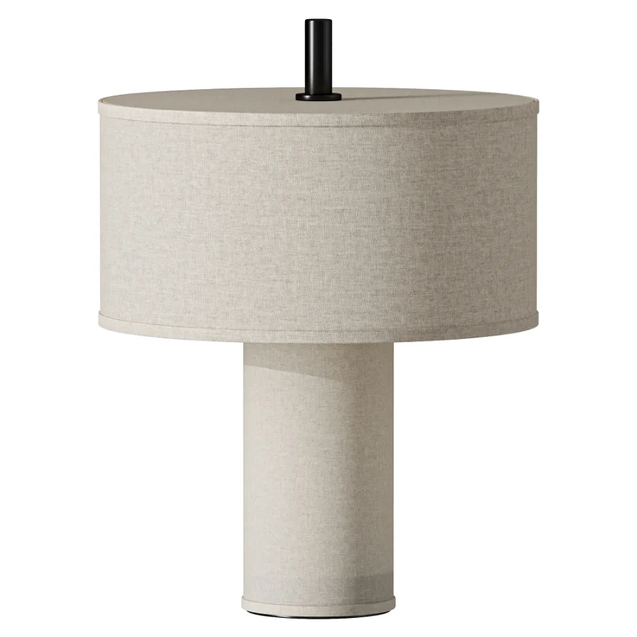 Margin Portable Table Lamp Beige Canvas - Image 2