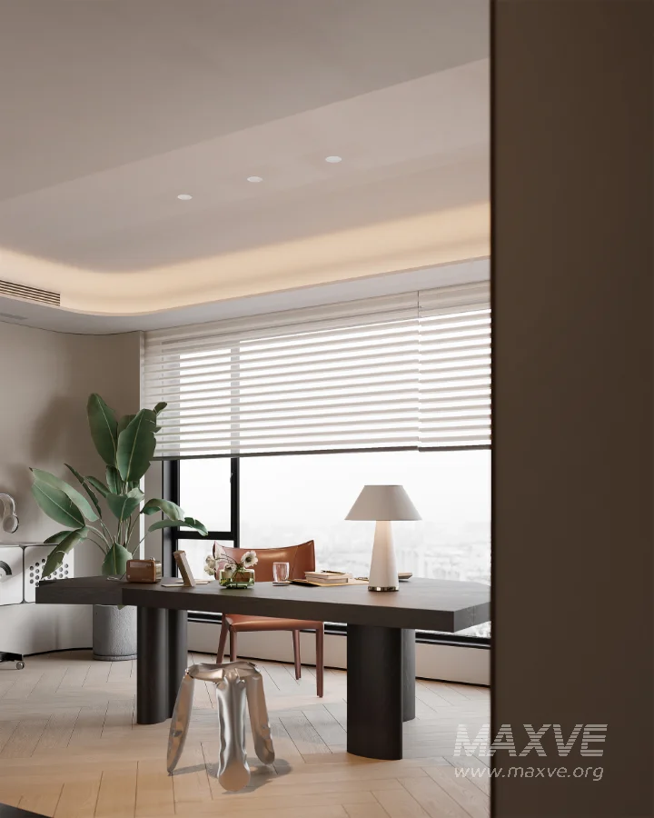 Modern master bedroom dressing room and work room - Image 7