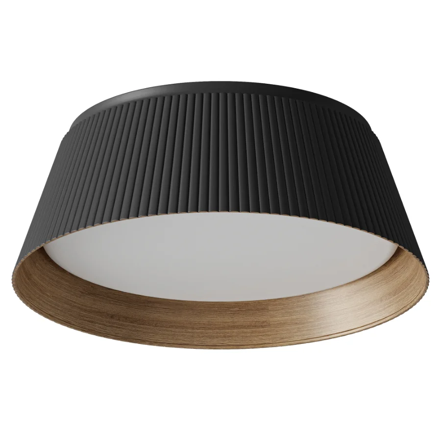 Modern Ribbed Ceiling Light - Image 1