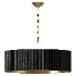 Capital Donovan Black Wood Drum Chandelier - Thumbnail 1