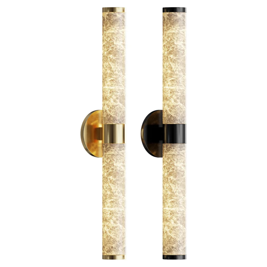 Alabaster Wall Sconces - Image 1
