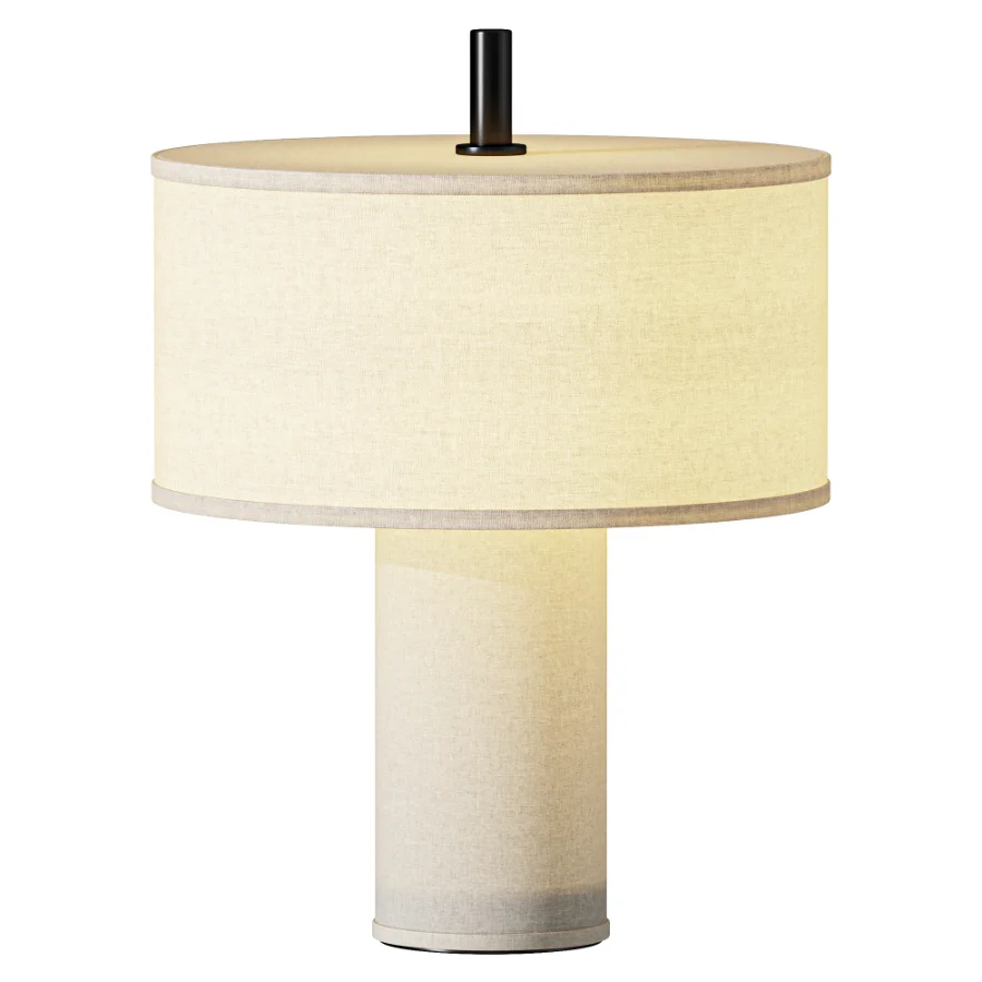 Margin Portable Table Lamp Beige Canvas - Image 1