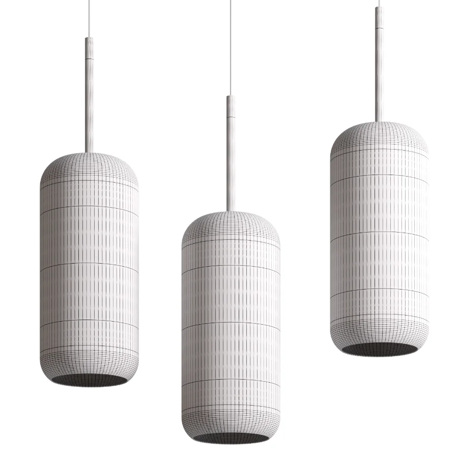 Chiswick Glass Shade Brass Fitting Pendant Light - Image 2