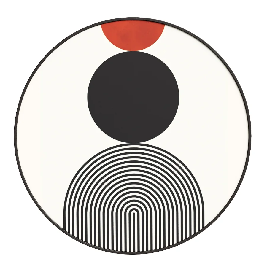 Lines and circles in harmony Costa Round - Image 1