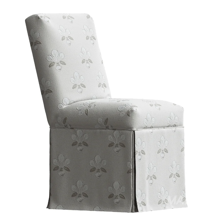 Owen Skirted Slipcover Side Chair - Image 1