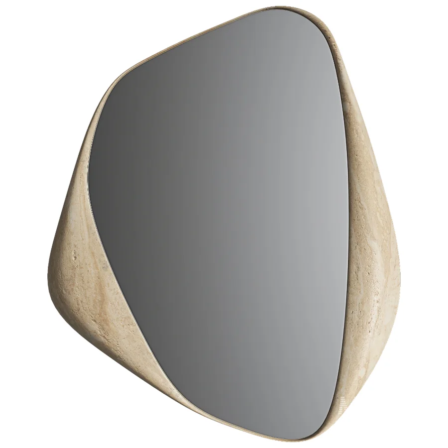 Kira Travertine Mirror - Image 1