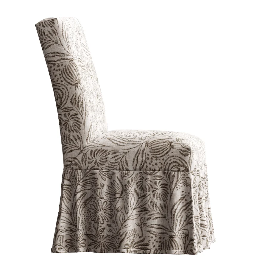 LoveShackFancy Slipcovered Side Chair - Image 1