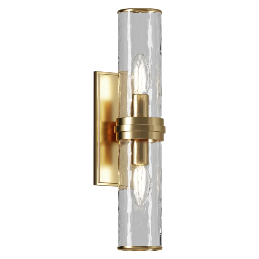 Eleanor Modern Double Glass Wall Sconce - Image 2