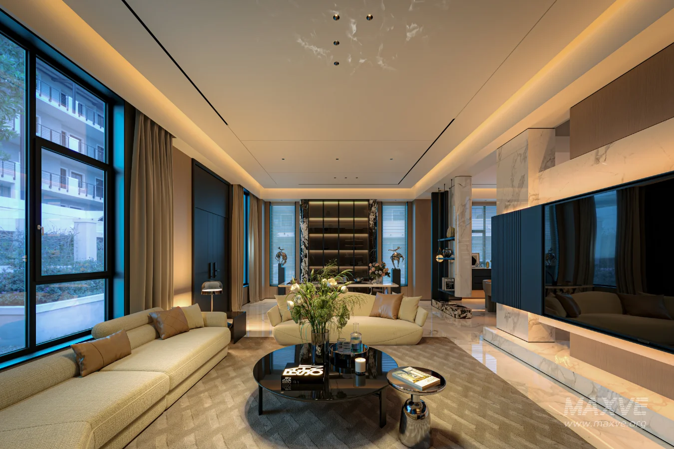 Modern living room dining room - Image 2