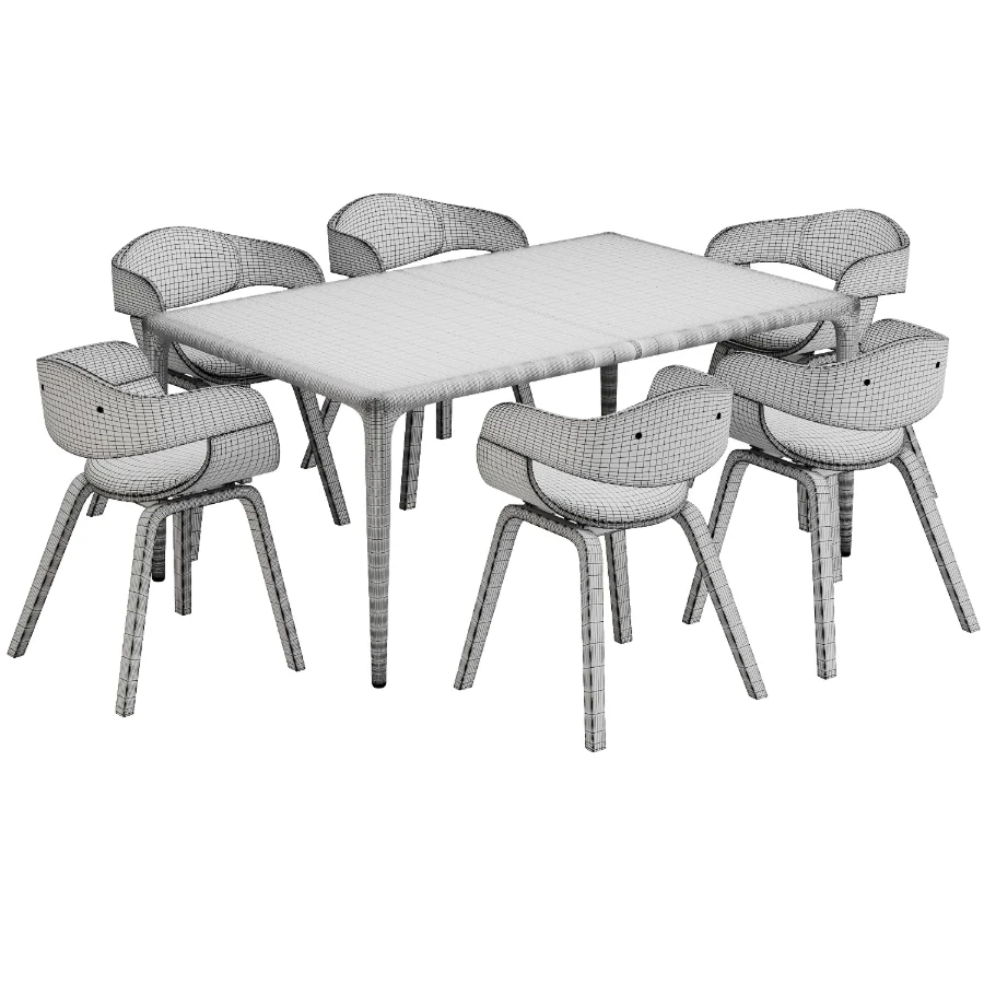 Dinning chair and table344 - Image 5