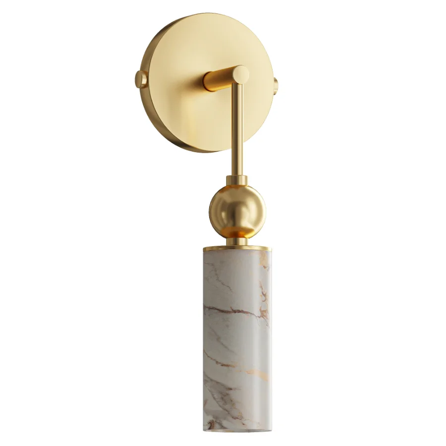 Harlin Alabaster Wall Lamp 1 heads - Image 2
