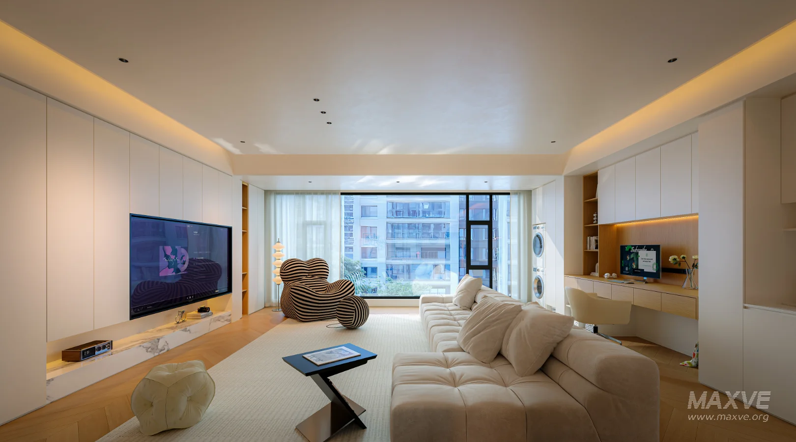 Modern living room dining room - Image 2
