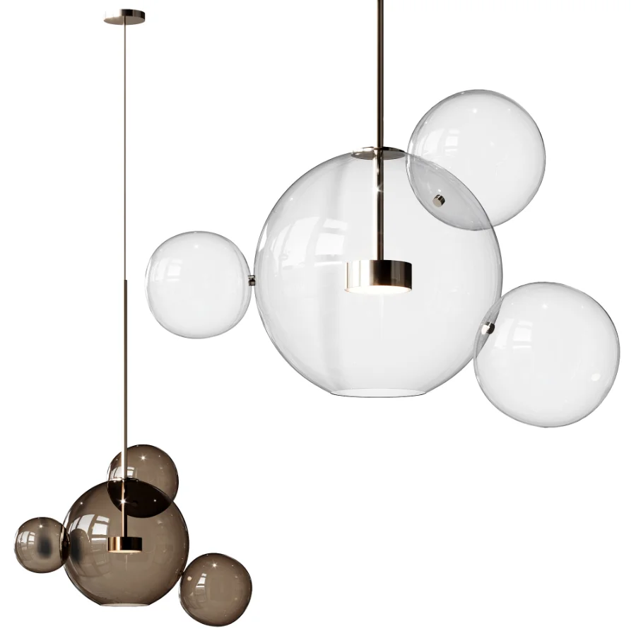 Clear Glass Ball Futuristic Chandeliers - Image 1