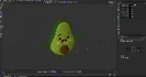 Avocado Cartoon 3D Character - Thumbnail 18
