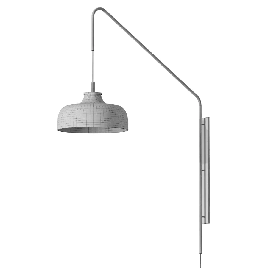 Hubsch Current Wall Lamp Red Maroon - Image 3