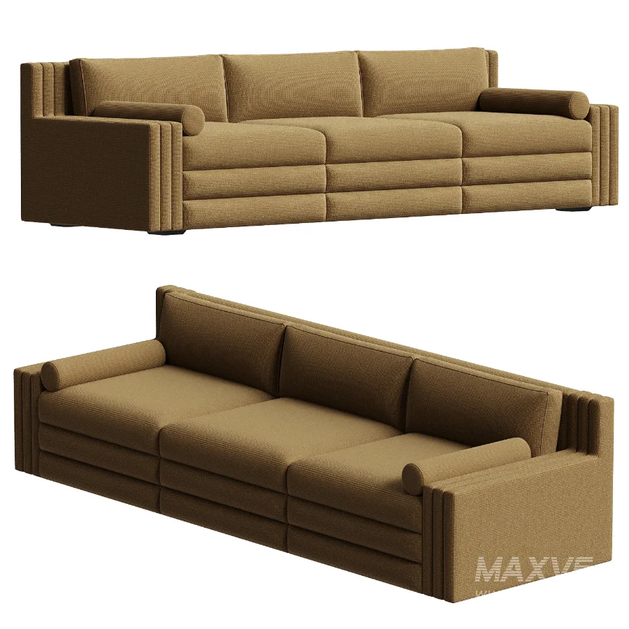 Salvadore Sofa in Army (300cm) by Laura Gonzalez - Image 3