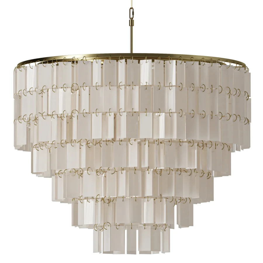 ALOADecor Capiz Shell Farmhouse Chandelier - Image 4