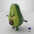 Avocado Cartoon 3D Character - Thumbnail 23