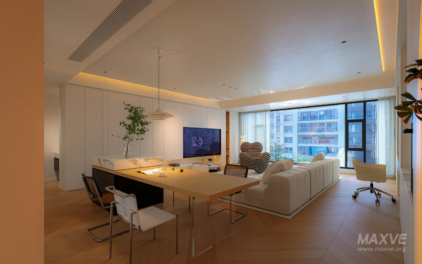 Modern living room dining room - Image 9