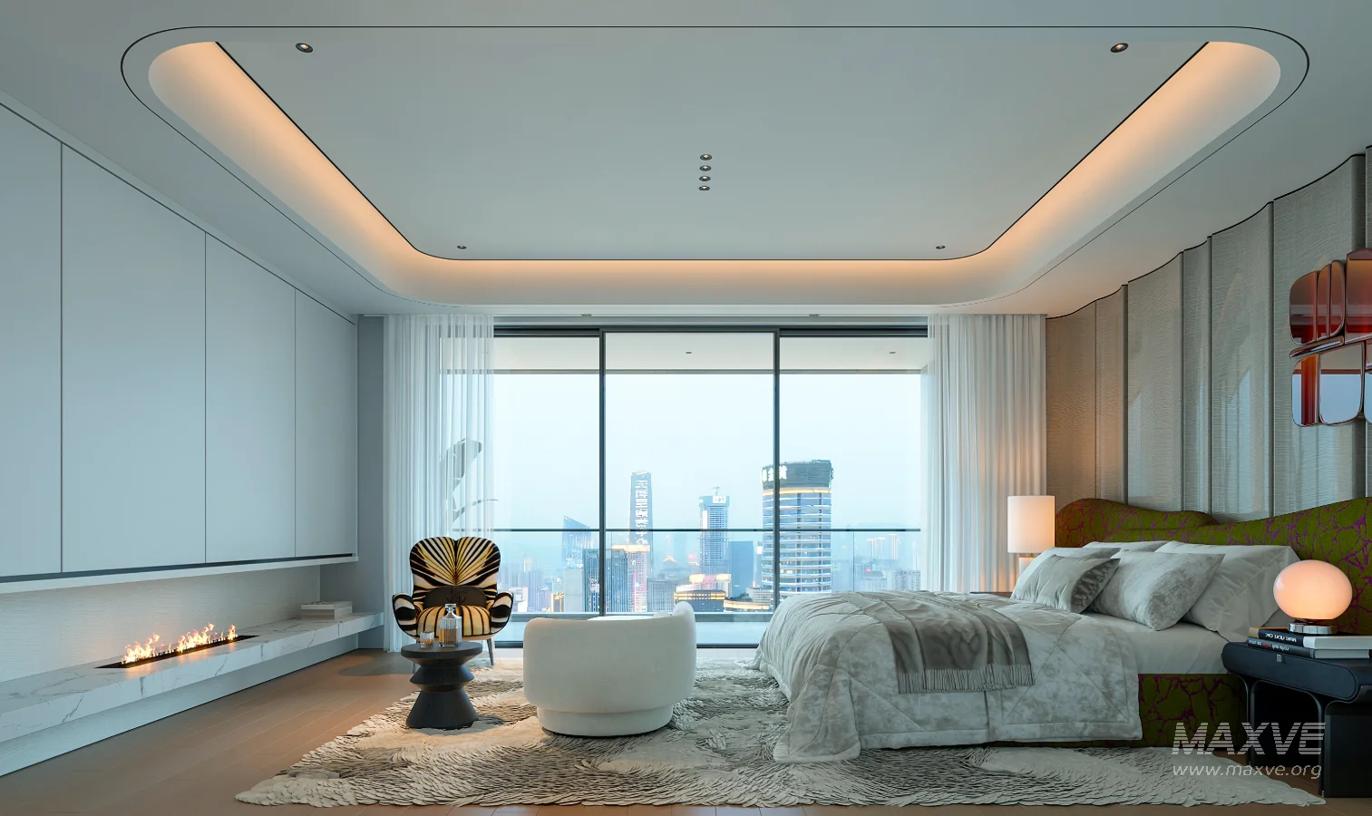 modern luxury bedroom interior - Image 5