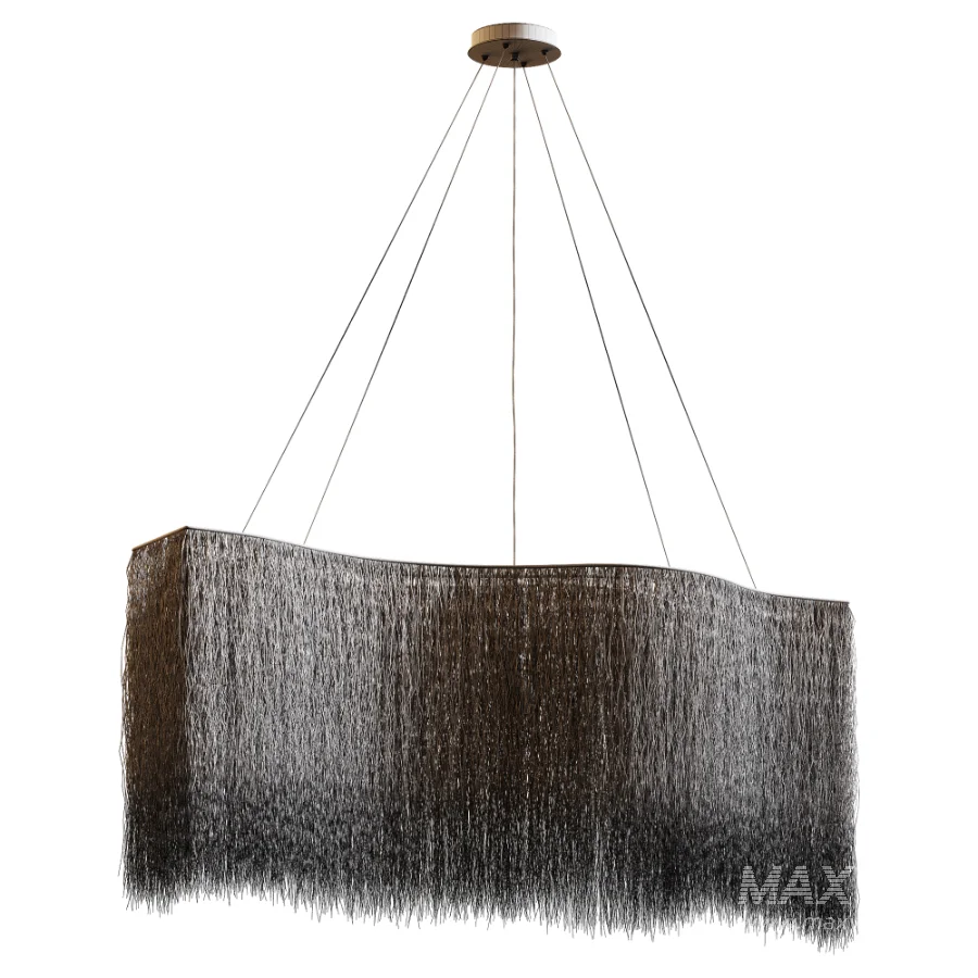 Organic Buriti Fiber Pendant Light - Image 7