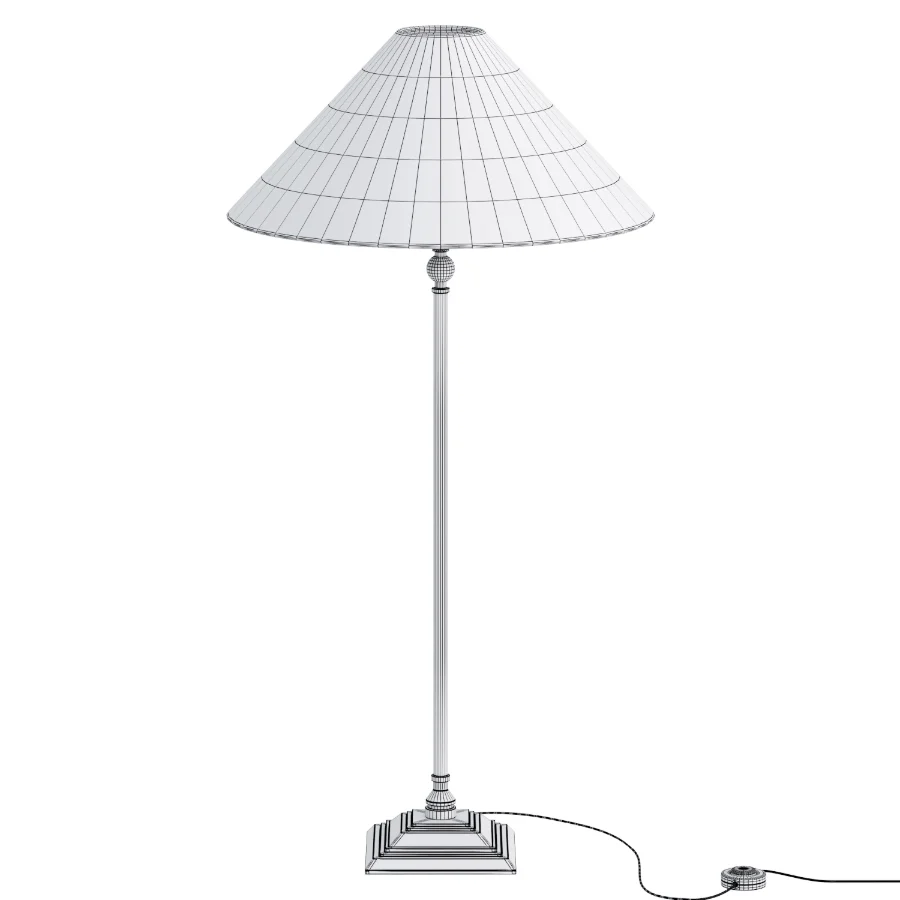 Francesca Matt Black Table Lamp with Linen Shade - Image 3