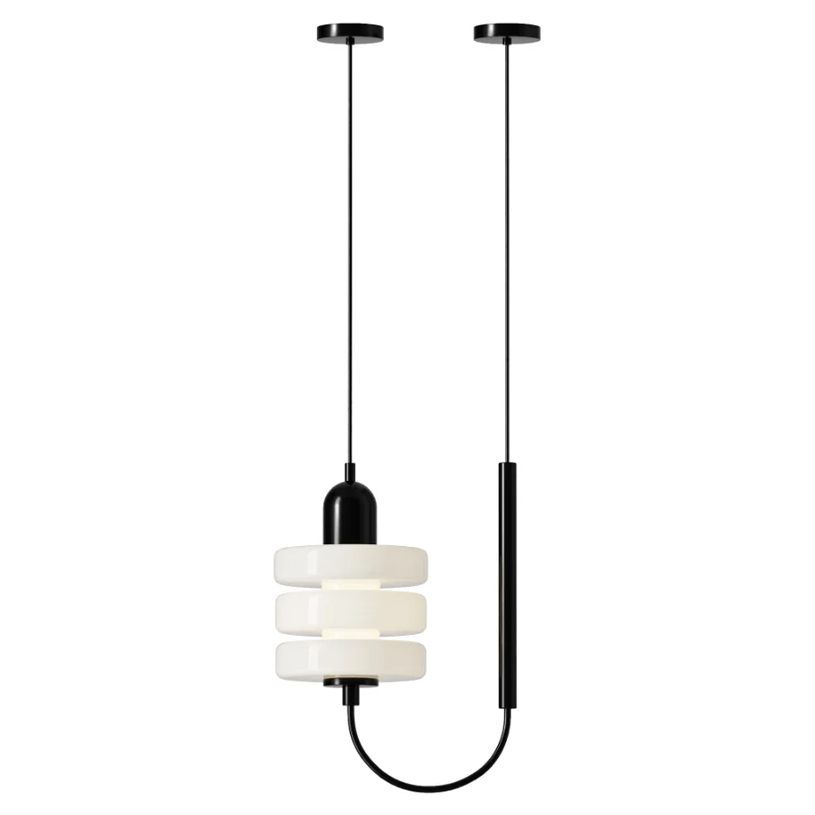 Minimalist Frosted Glass Lantern LED Pendant Light - Image 2