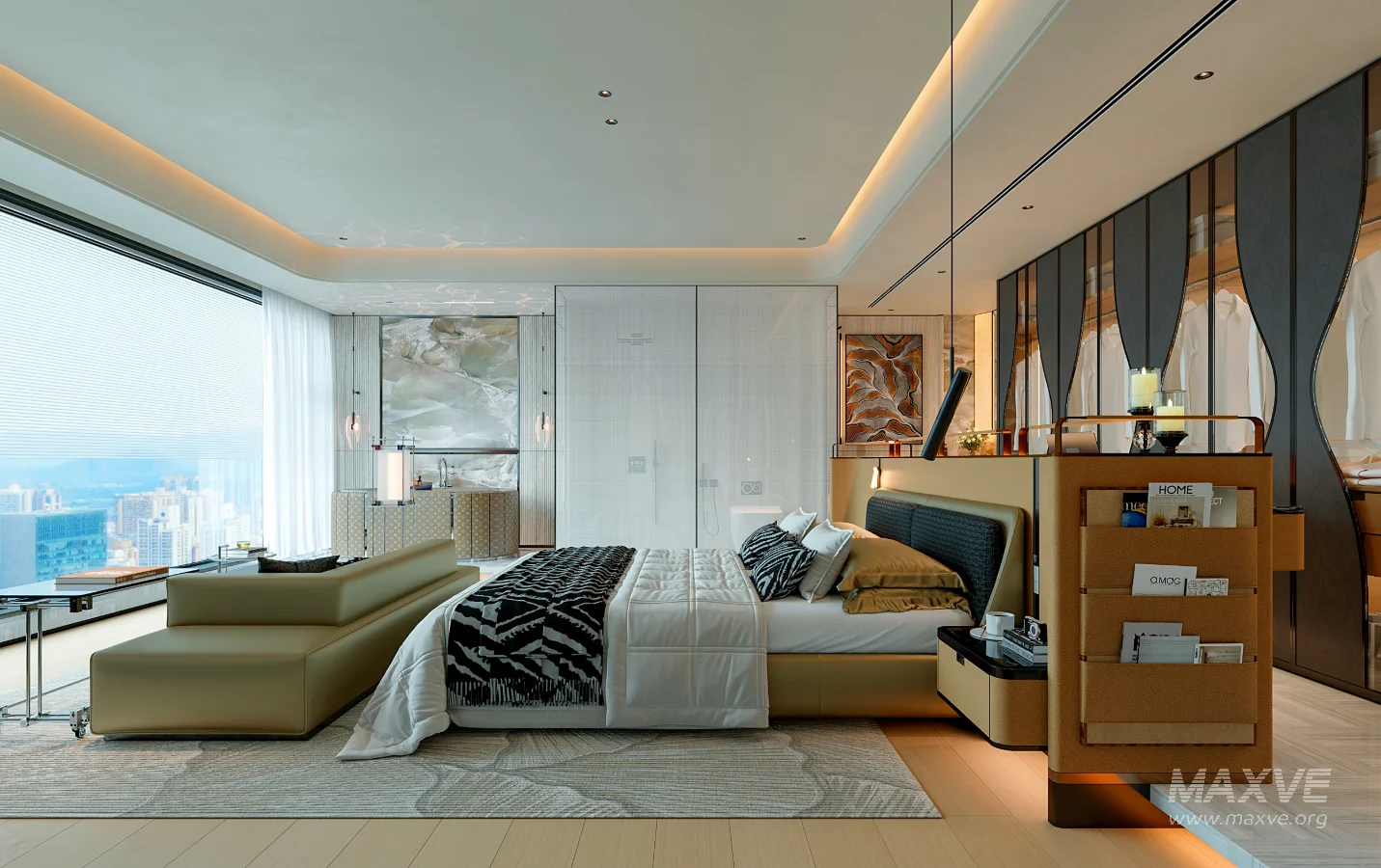 modern luxury bedroom interior - Image 1