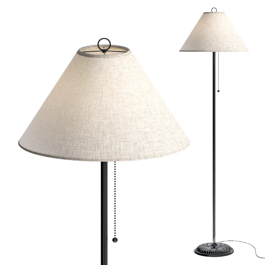 Metal Floor Lamp with Pull Chain Switch - Image 3
