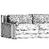 Salvadore Sofa in Army (300cm) by Laura Gonzalez - Thumbnail 4
