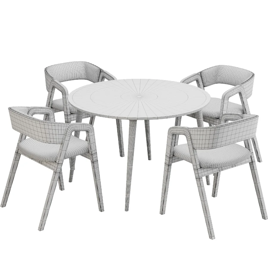 Dinning chair and table348 - Image 5