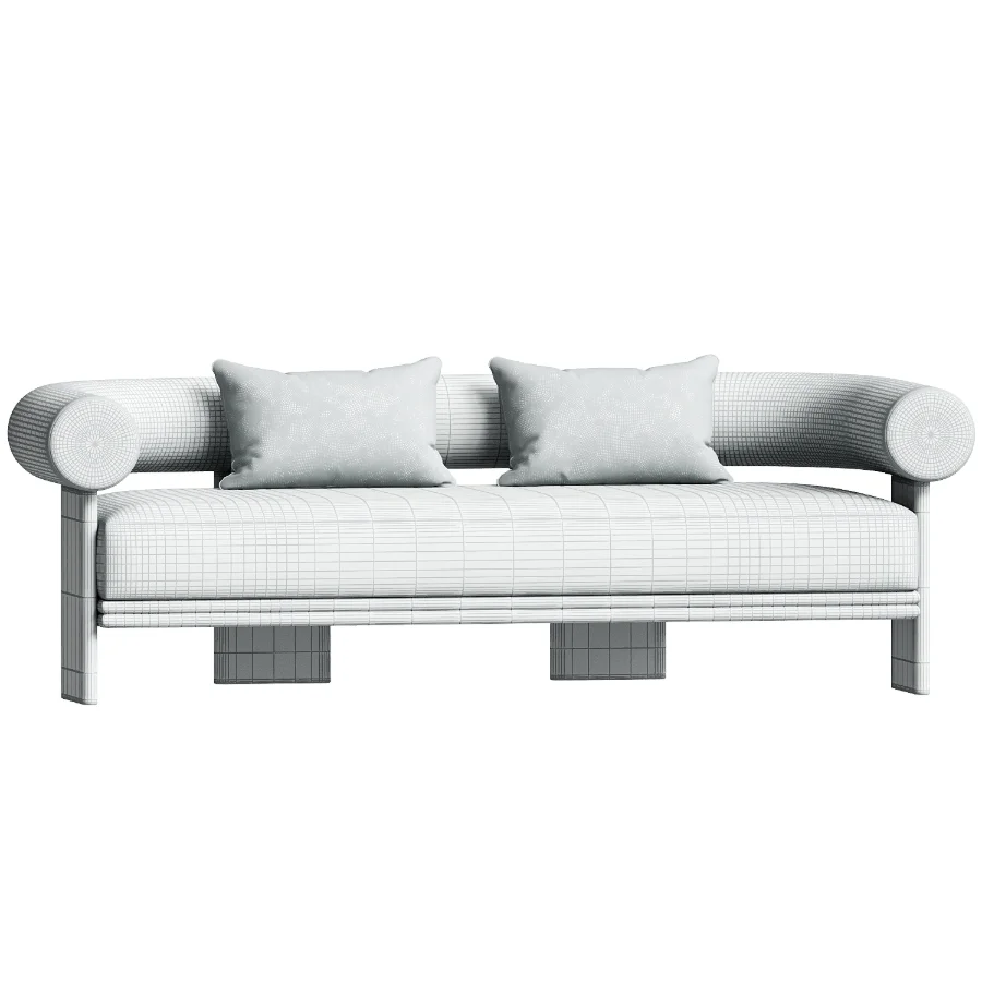 Collins Aluminum 2 Seat Sofa - Image 1