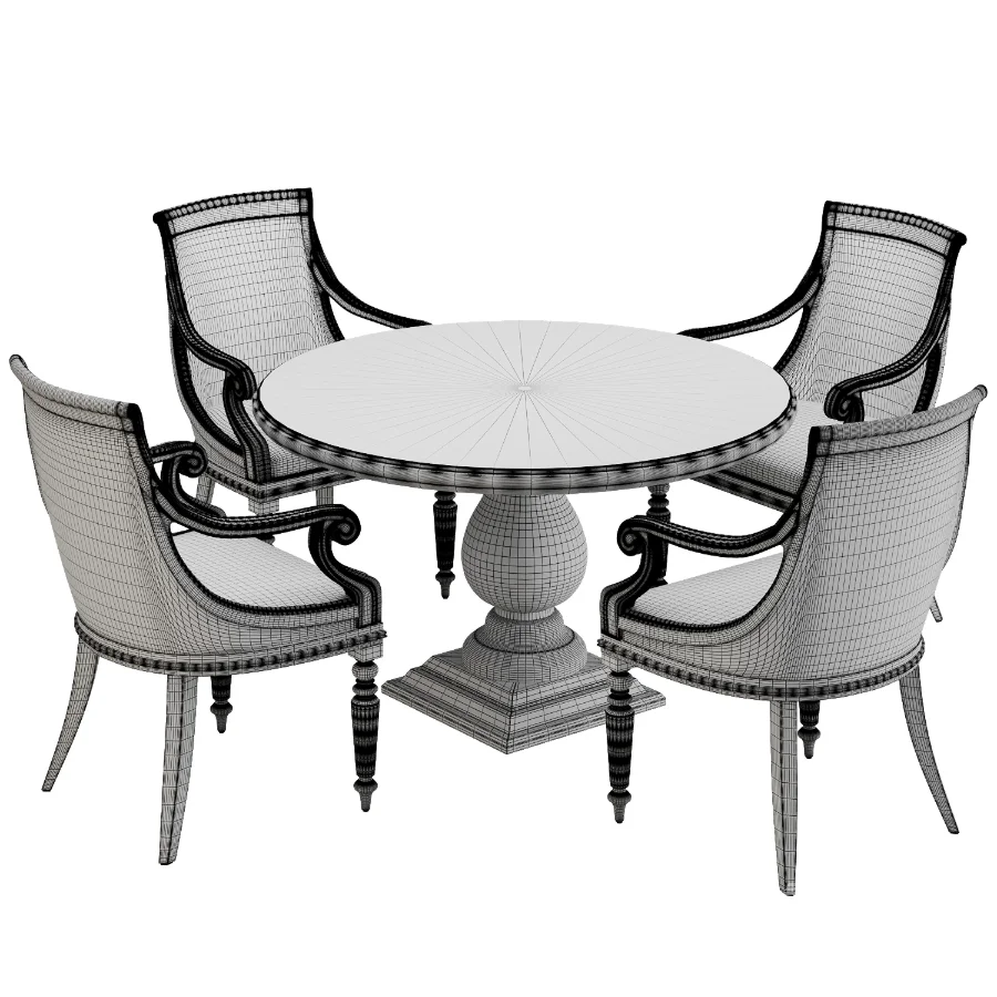 Dinning chair and table364 - Image 2