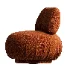 1970s Burnt Orange Lounge Chair - Thumbnail 1