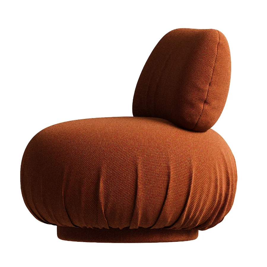 1970s Burnt Orange Lounge Chair - Image 1