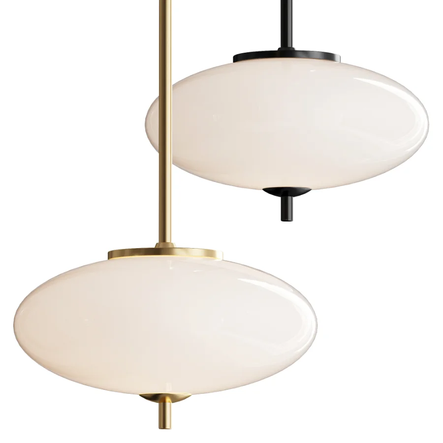 Parlait 1 Light Dimmable Modern Brass LED Pendant Light - Image 1