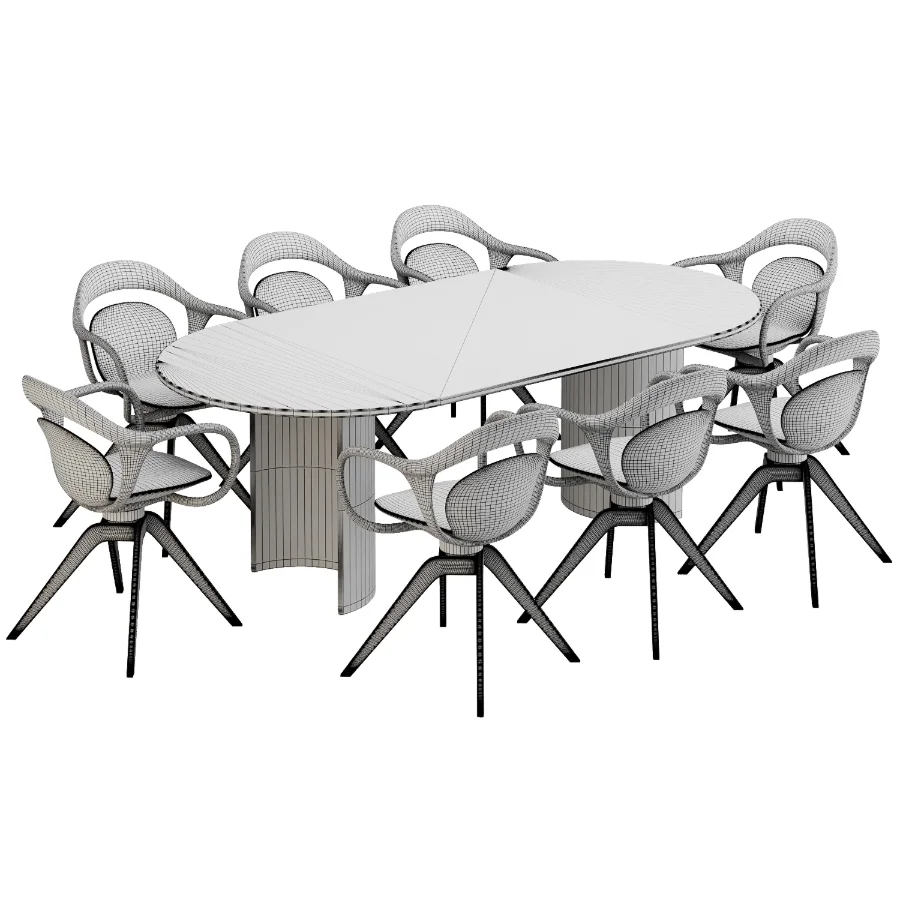 Dinning chair and table350 - Image 4
