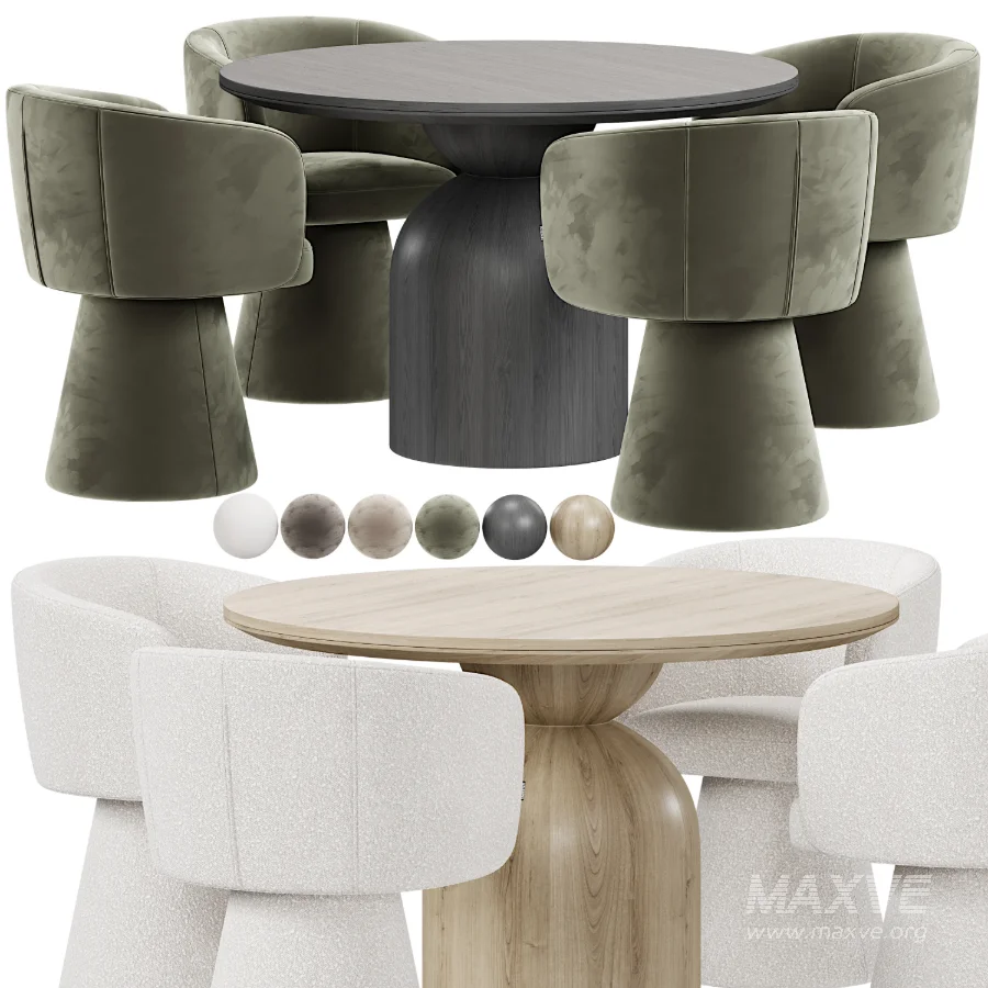 Tori Chair Round Dining Table - Image 6