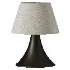 Cenare bronze and linen rechargeable table lamp - Thumbnail 2