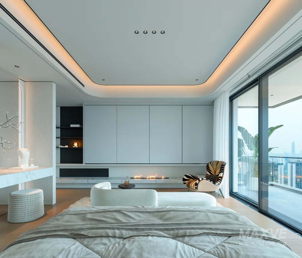 modern luxury bedroom interior - Image 2