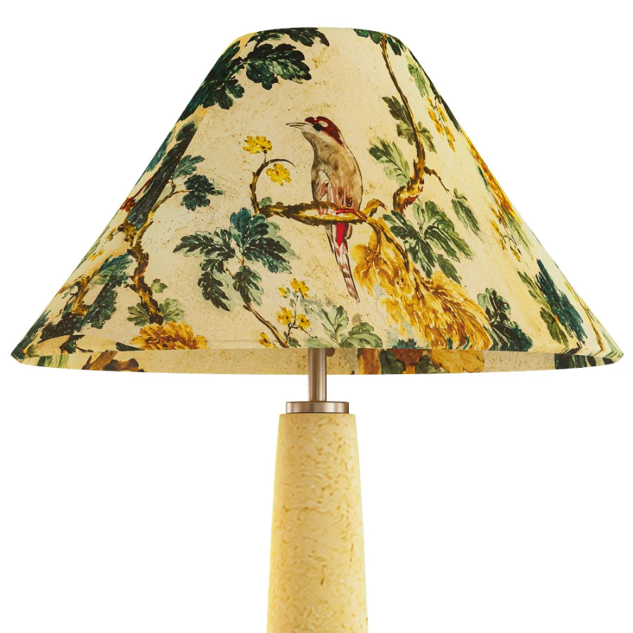 Lulu Printed Fabric Upholstered Empire Floor Lamp - Image 2